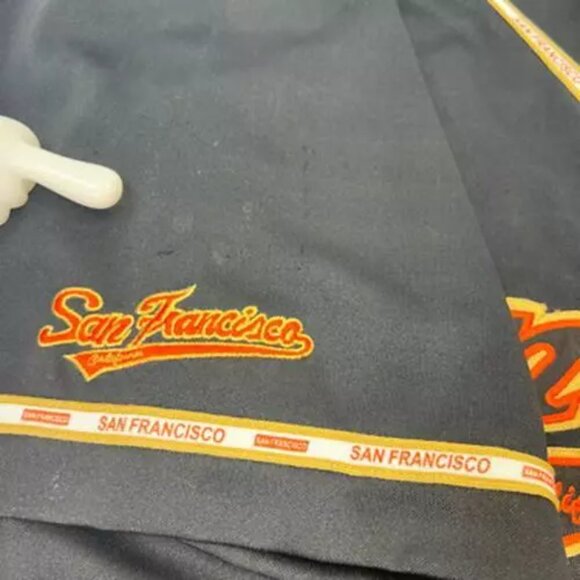 San Francisco Giants Gogo Men Jersey Baseball Black Orange Embroidered XL - Picture 8 of 10